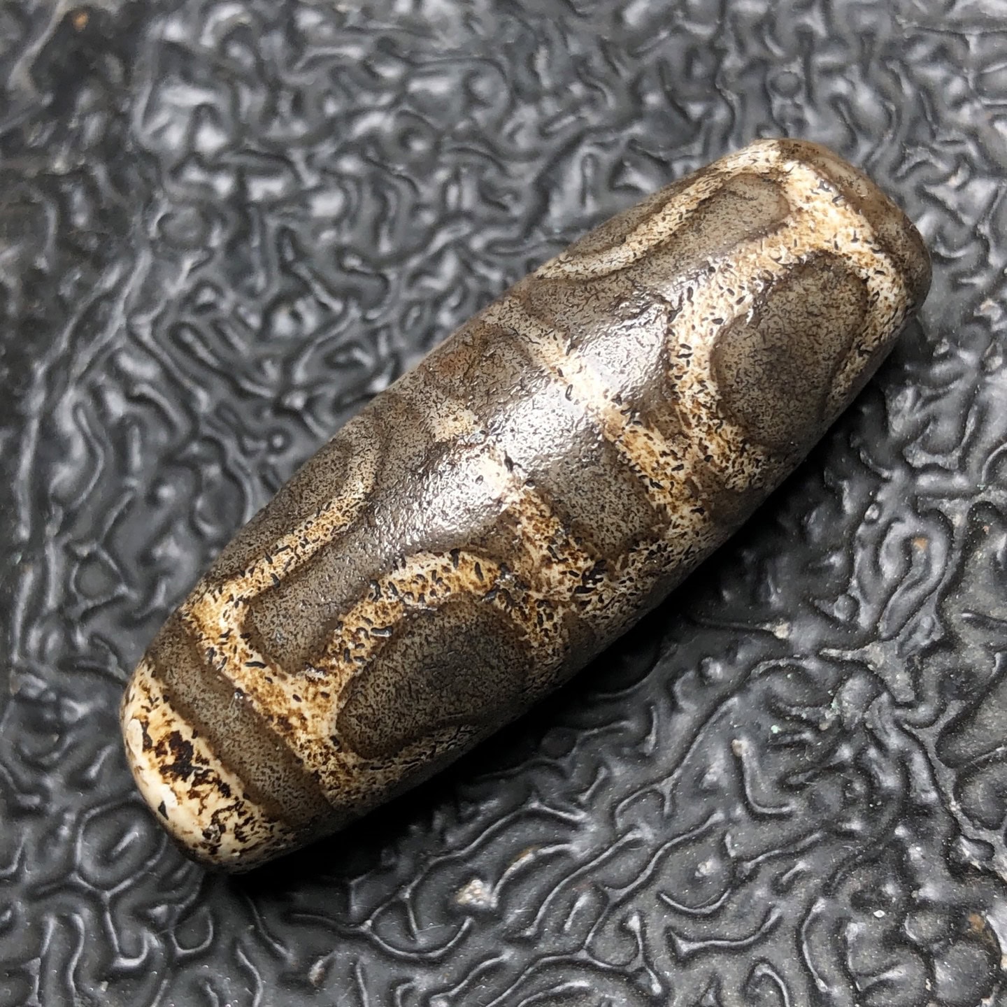 Chinese Natural Agate DZI Beads