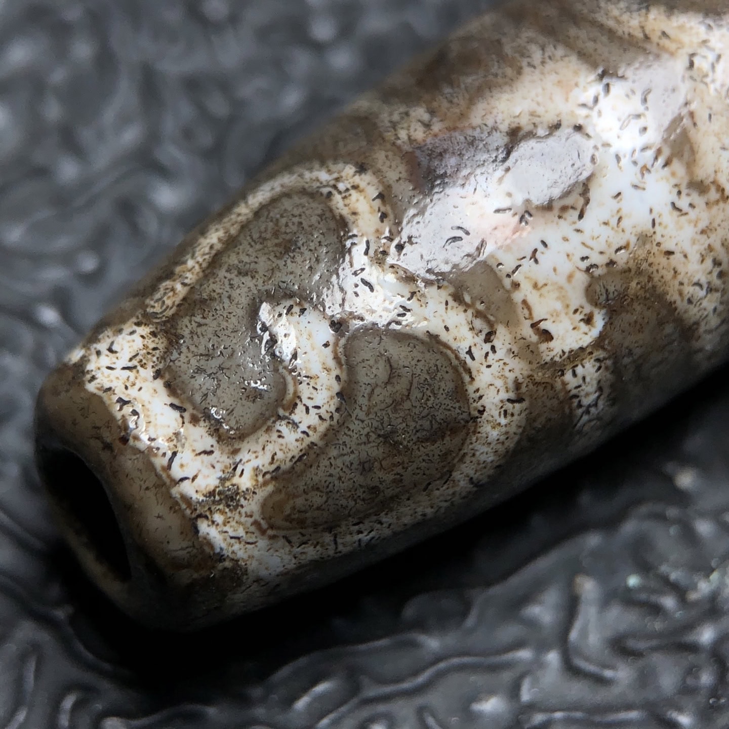Chinese Natural Agate DZI Beads