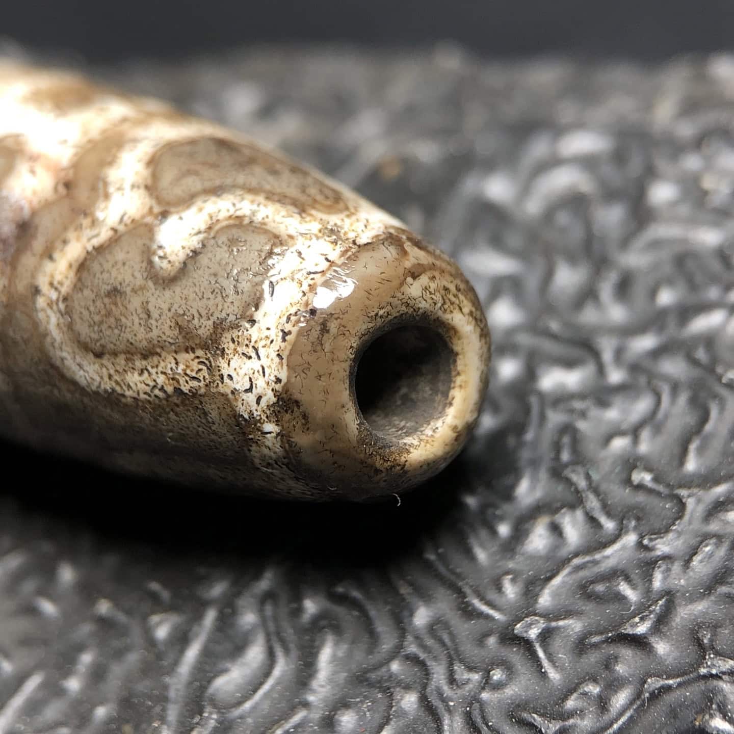 Chinese Natural Agate DZI Beads