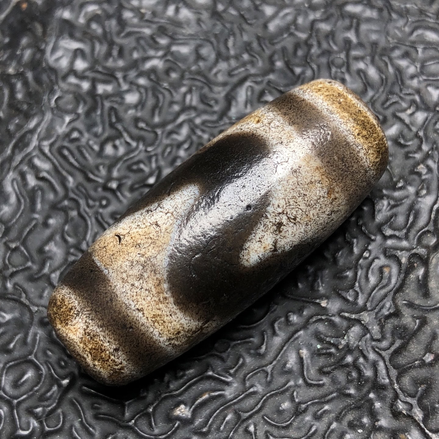 Chinese Natural Agate DZI Beads
