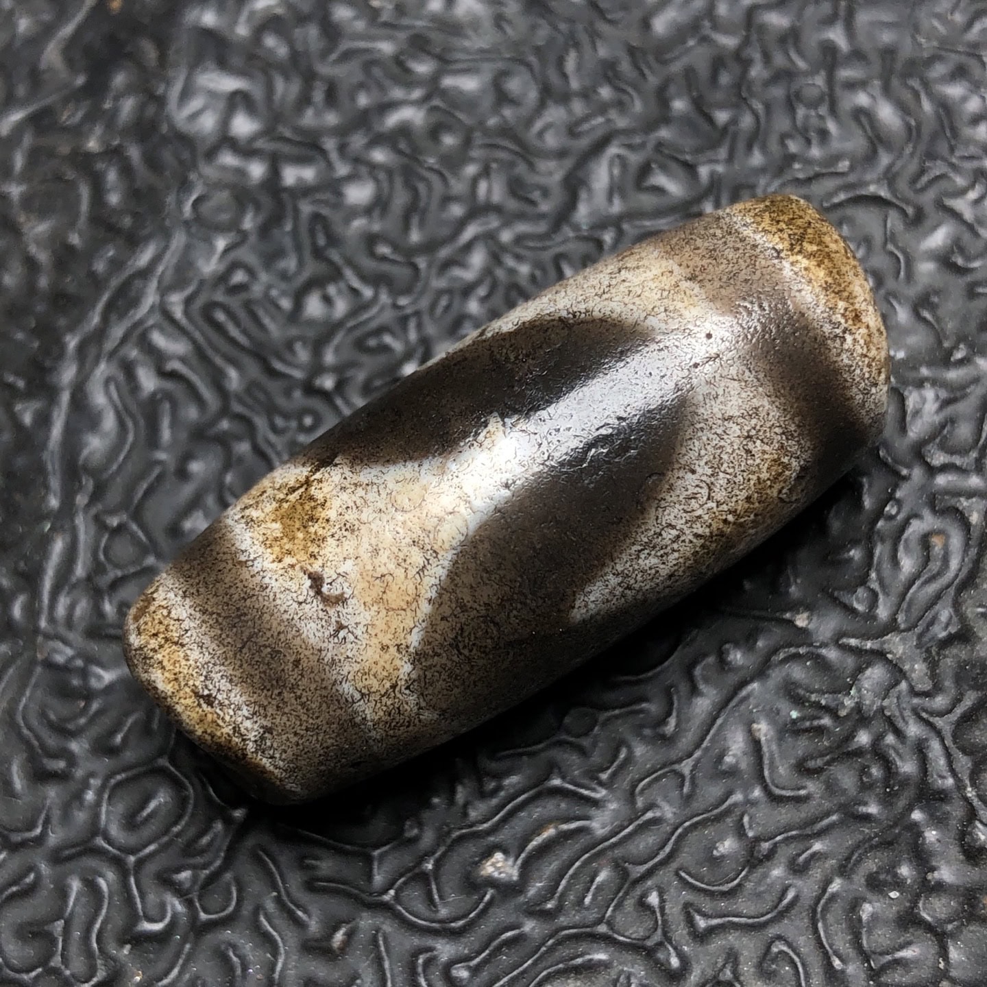 Chinese Natural Agate DZI Beads