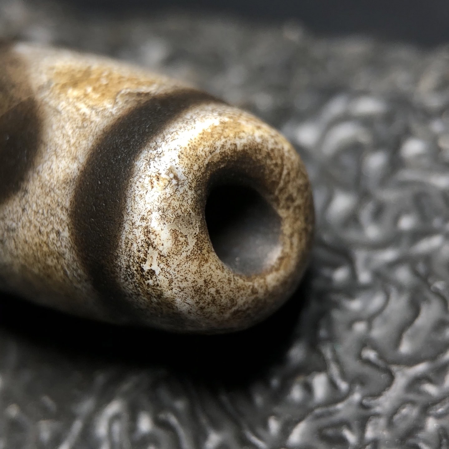 Chinese Natural Agate DZI Beads