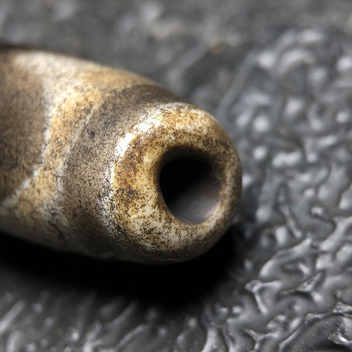 Chinese Natural Agate DZI Beads