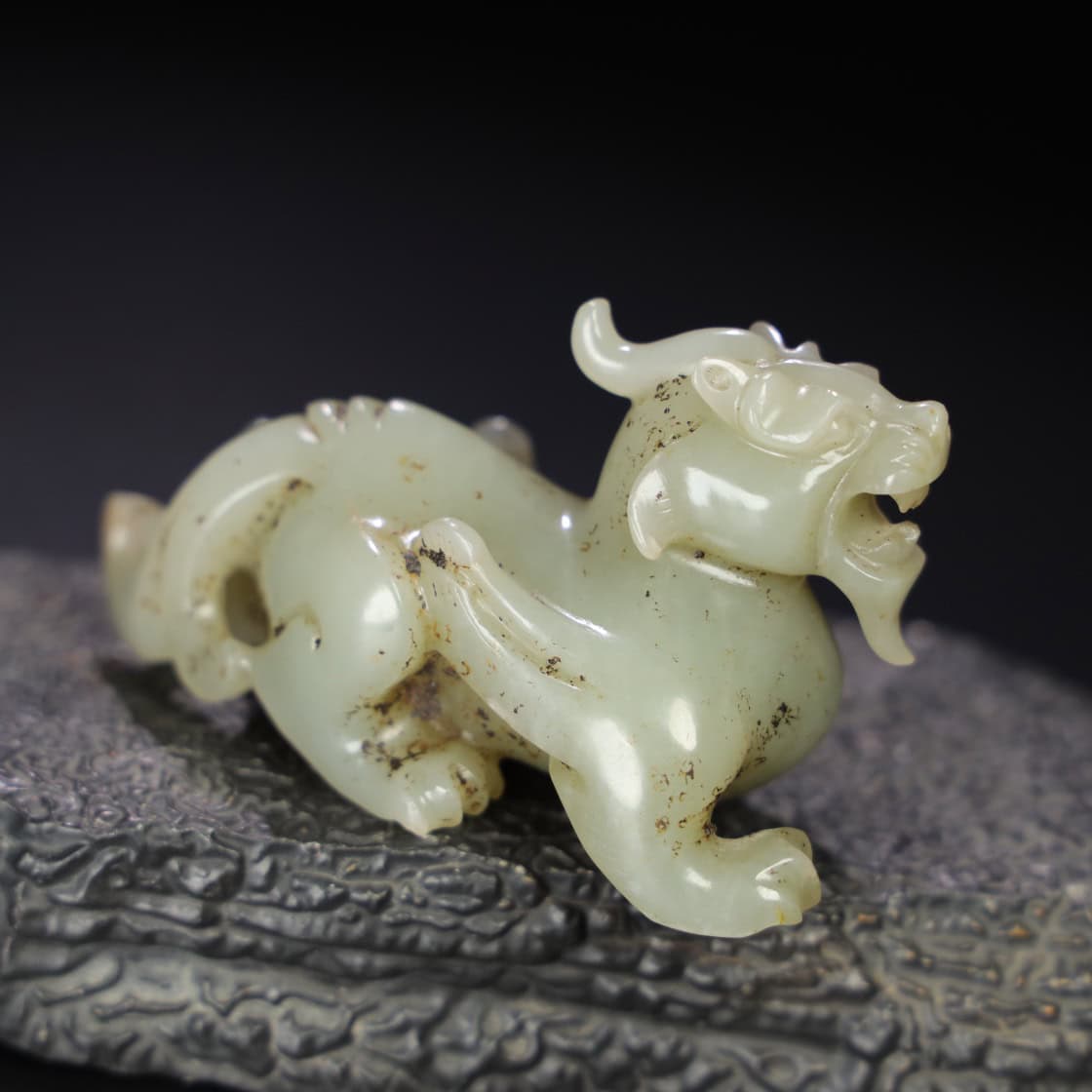 Chinese Natural Jade Carved animals