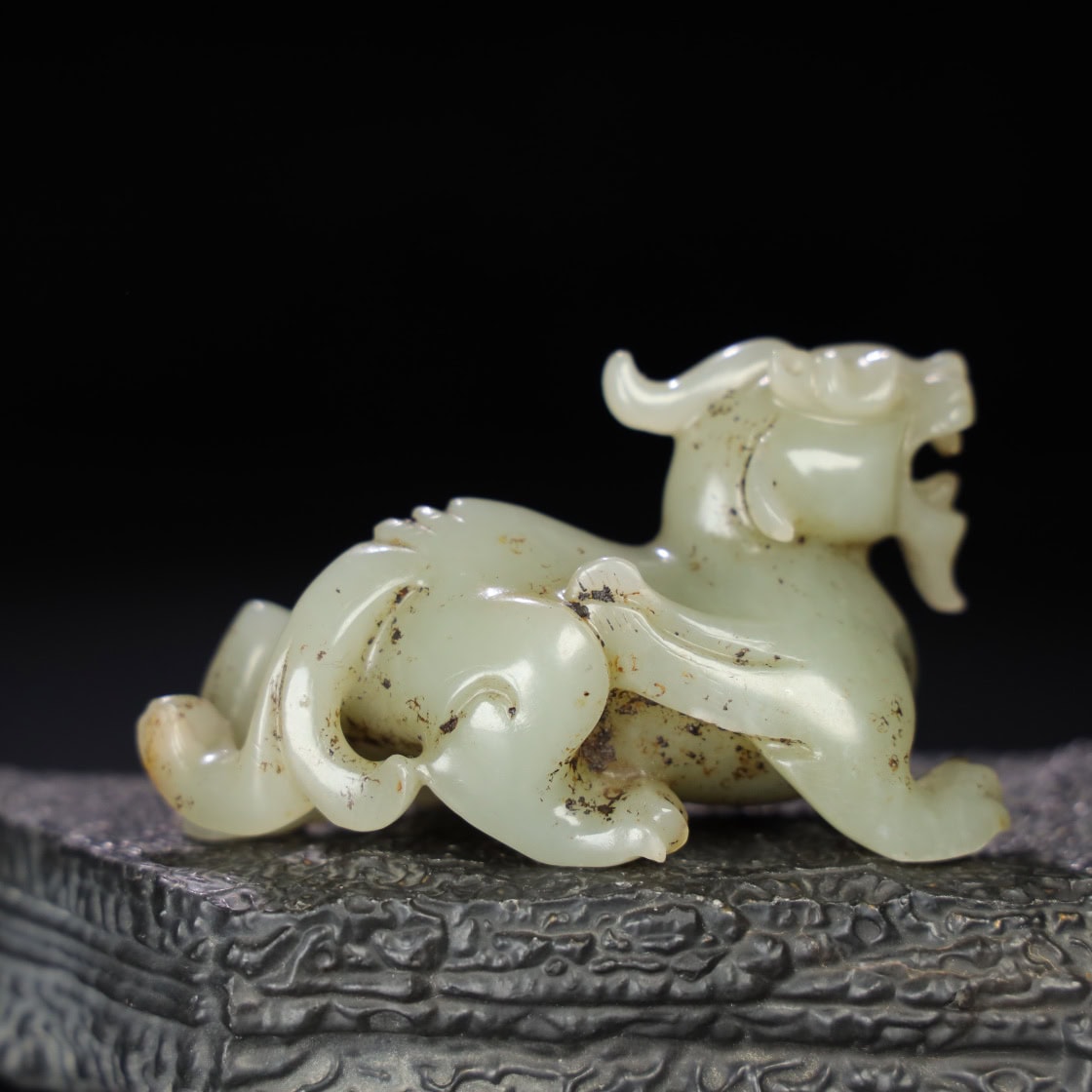 Chinese Natural Jade Carved animals