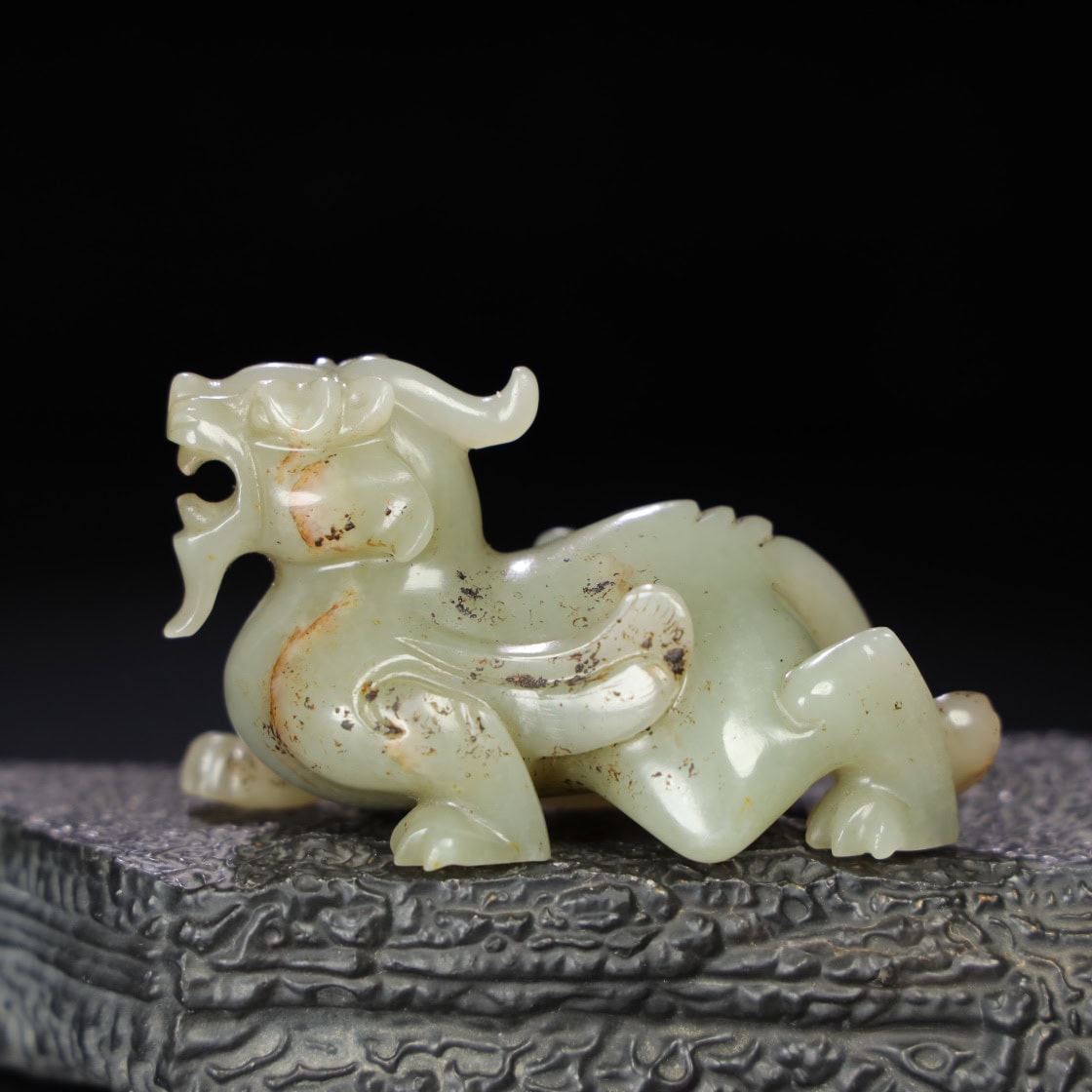 Chinese Natural Jade Carved animals