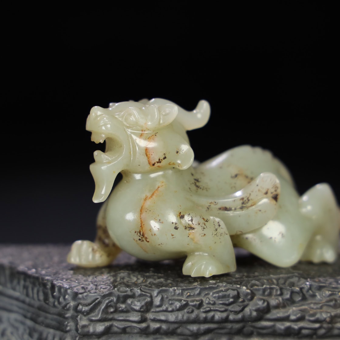 Chinese Natural Jade Carved animals