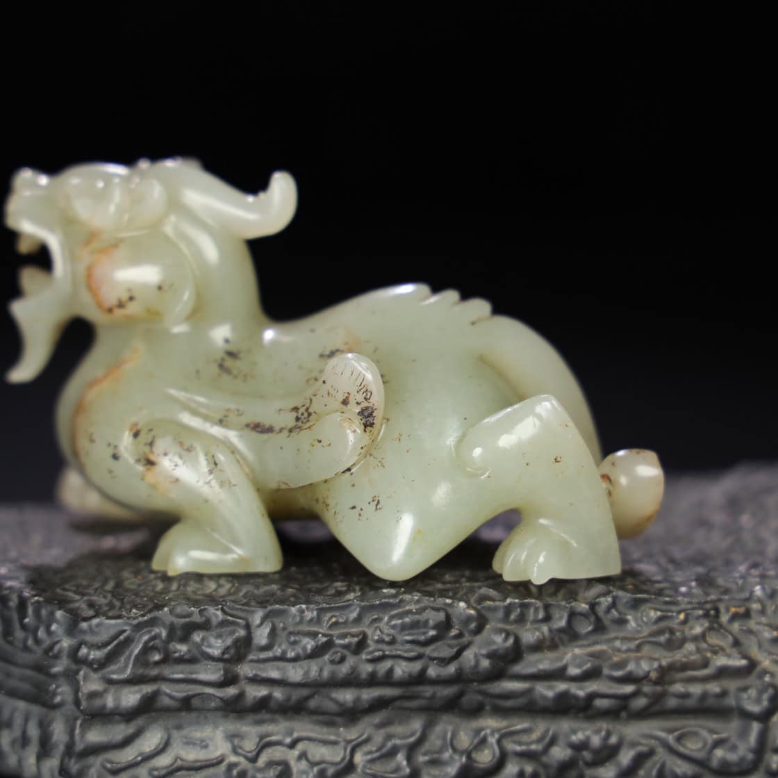 Chinese Natural Jade Carved animals