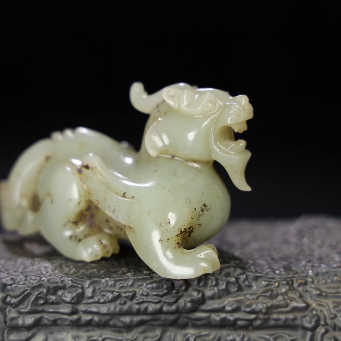 Chinese Natural Jade Carved animals