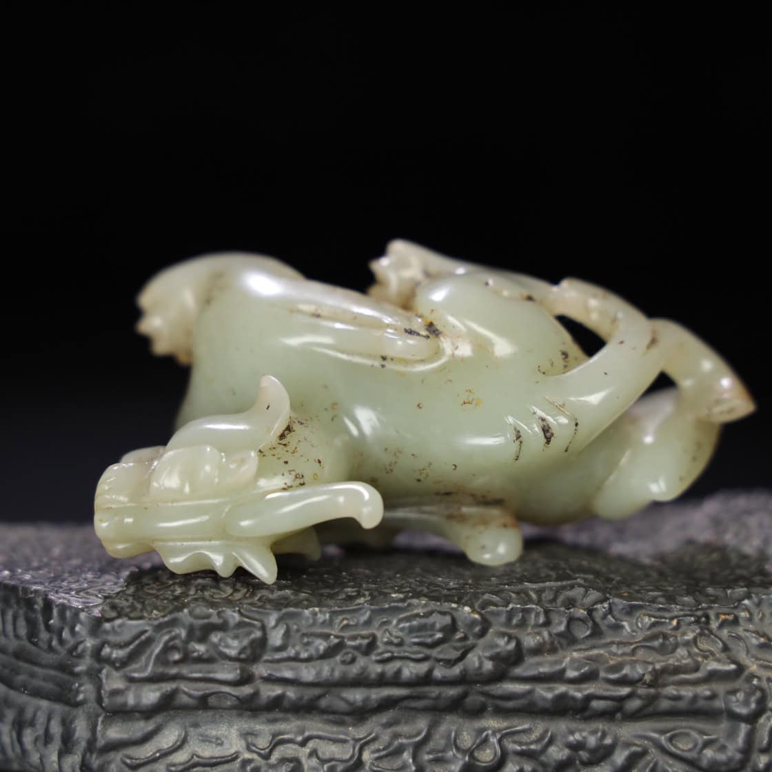 Chinese Natural Jade Carved animals