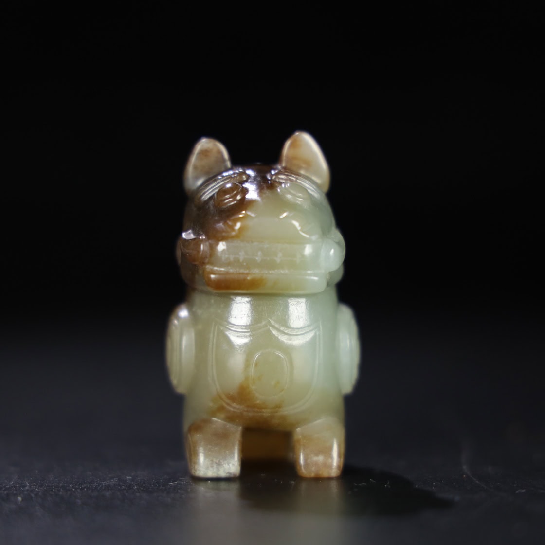 Chinese Natural Jade Carved Beasts