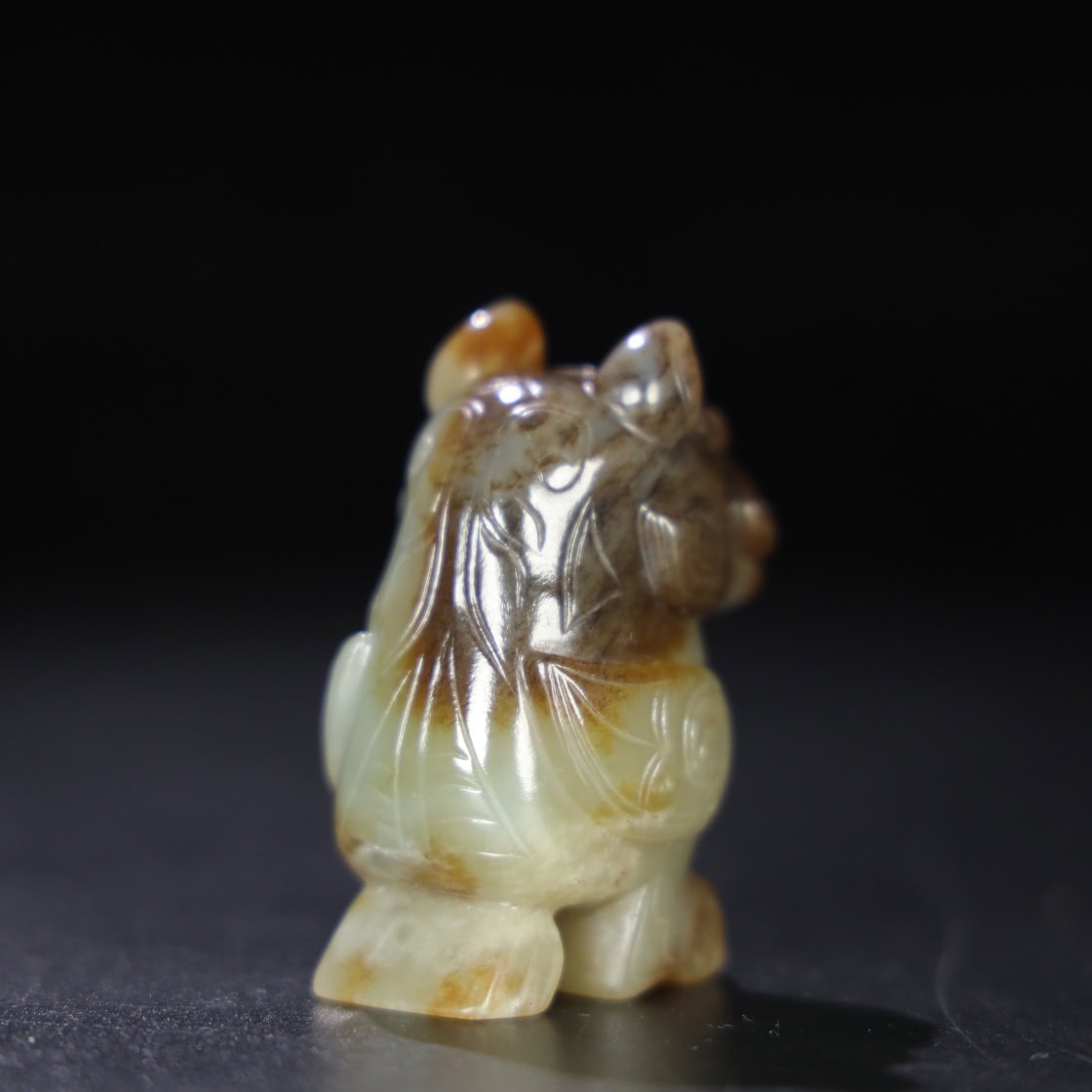 Chinese Natural Jade Carved Beasts