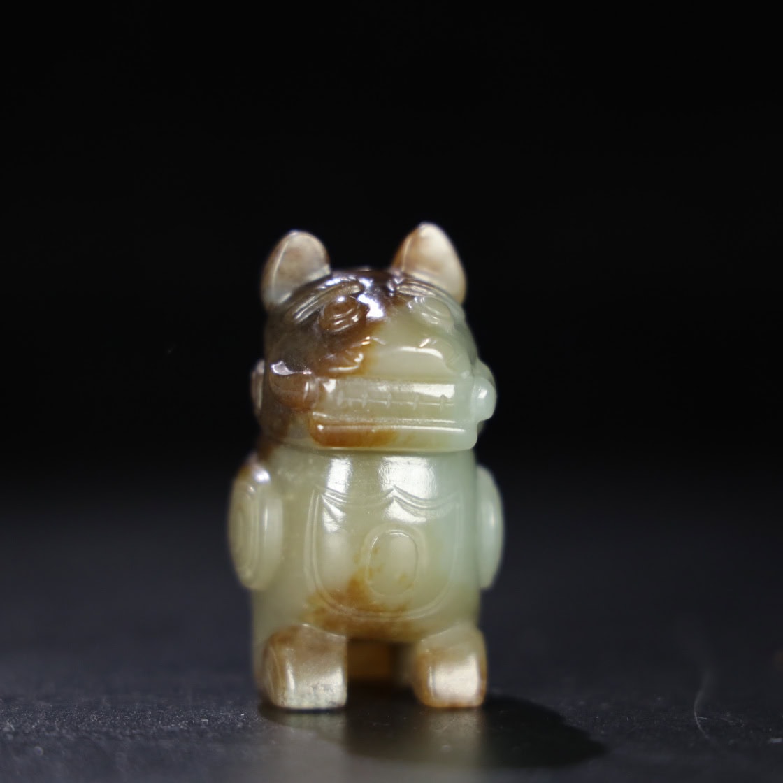 Chinese Natural Jade Carved Beasts