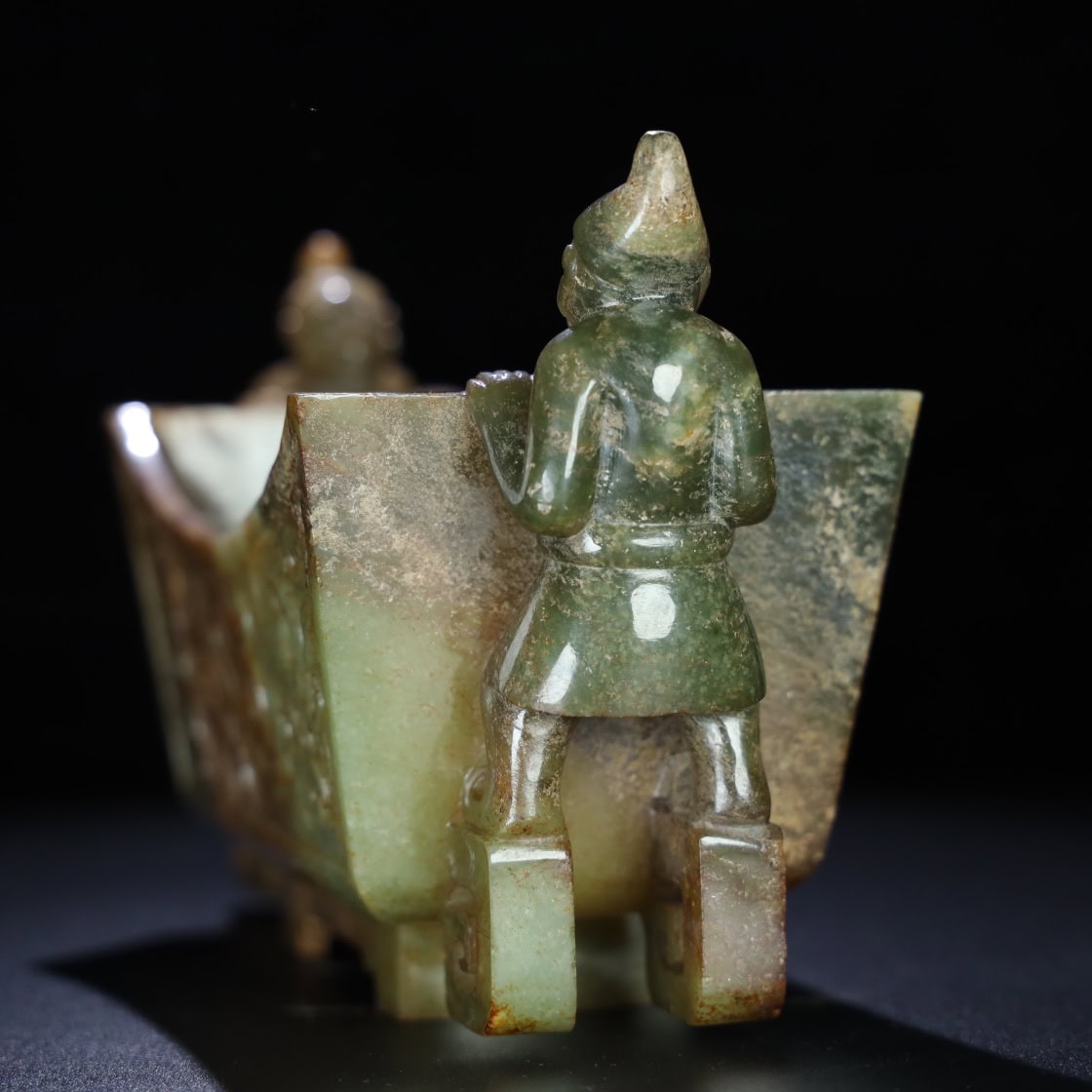 Chinese Natural Jade Carved Bowl