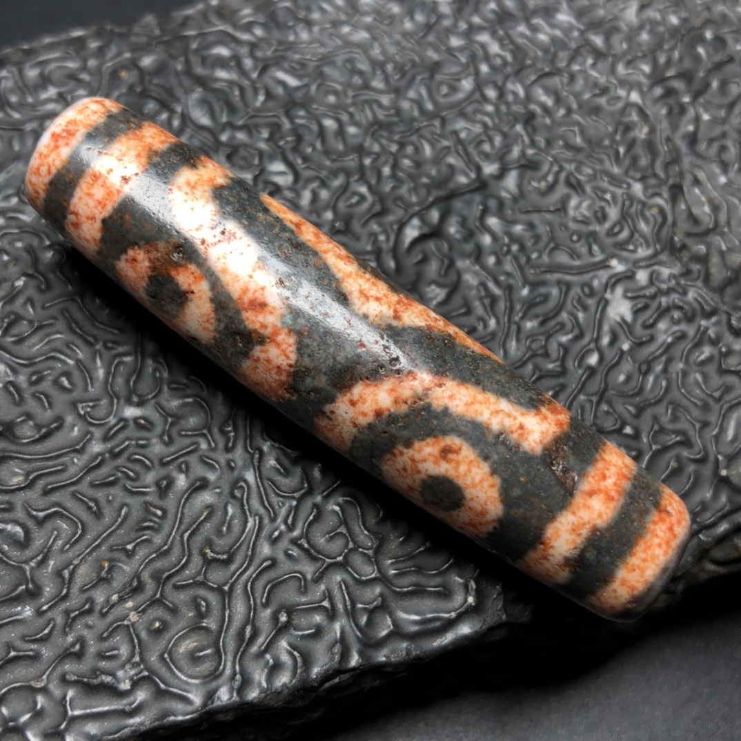 Chinese Natural Agate DZI Beads