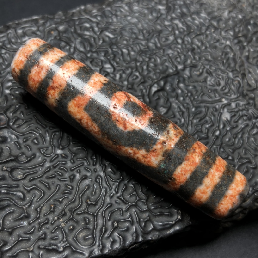 Chinese Natural Agate DZI Beads