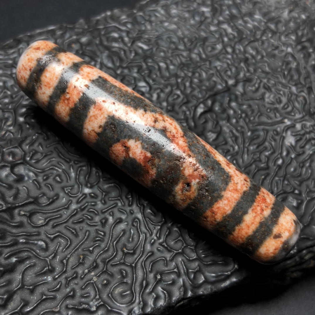Chinese Natural Agate DZI Beads
