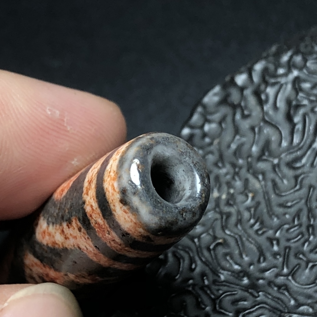 Chinese Natural Agate DZI Beads