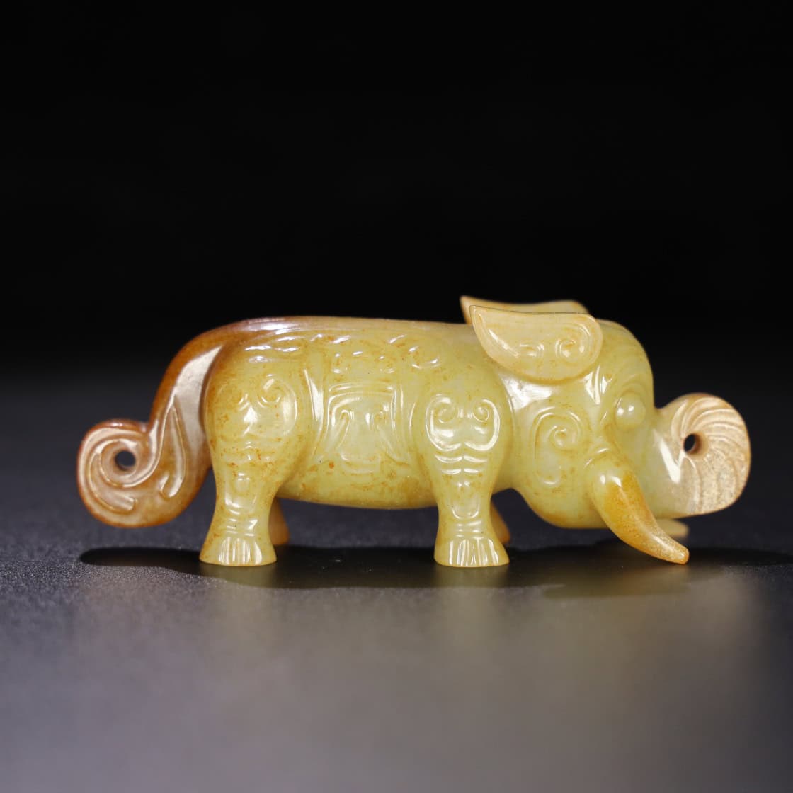 Chinese Natural Jade Carved beast
