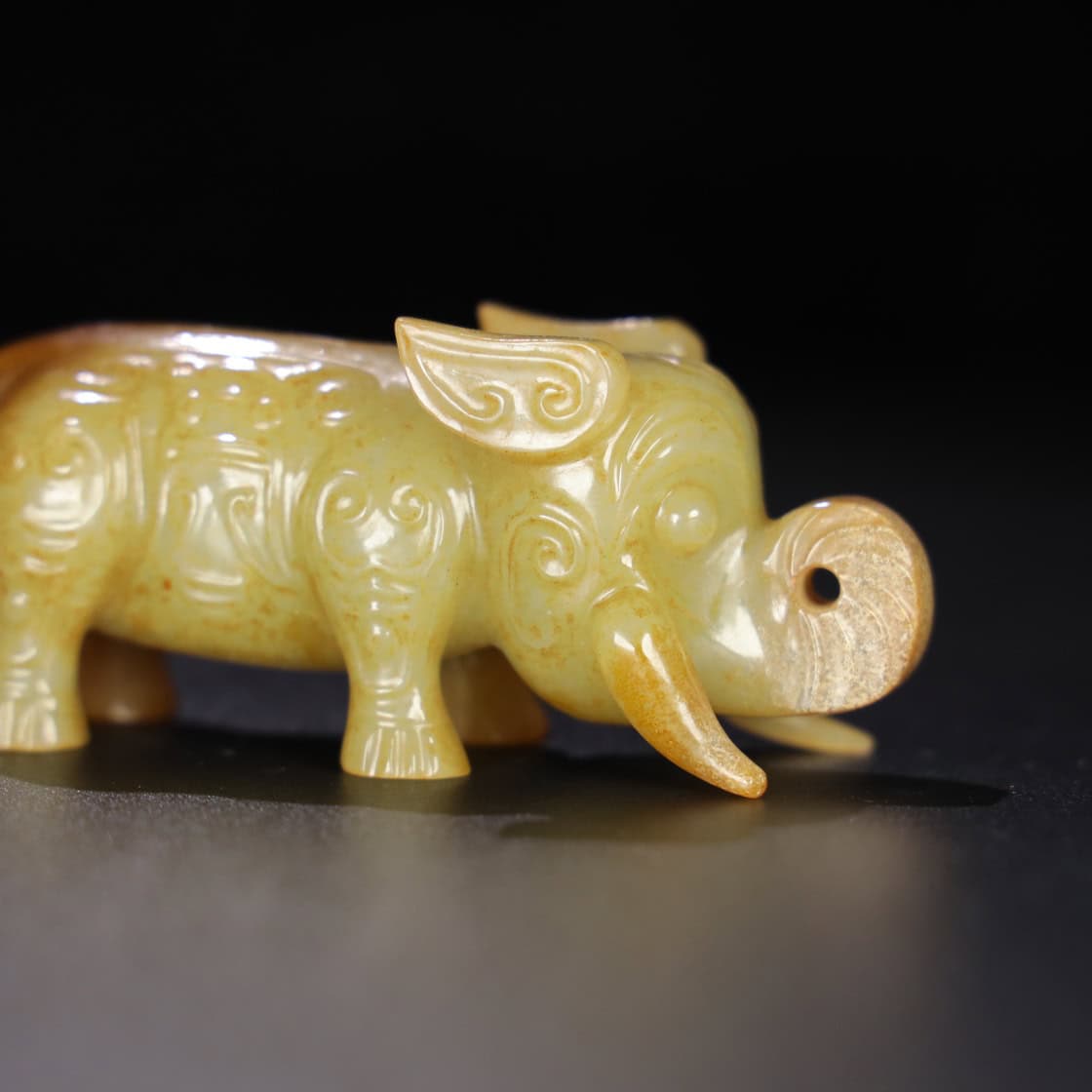 Chinese Natural Jade Carved beast