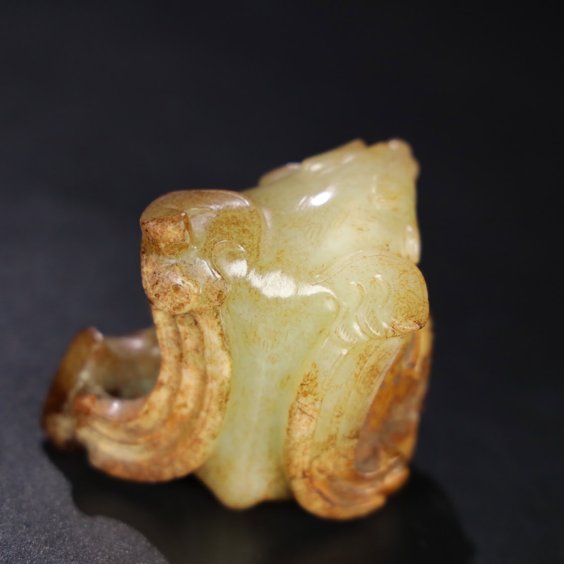 Chinese Natural Jade Carved bear