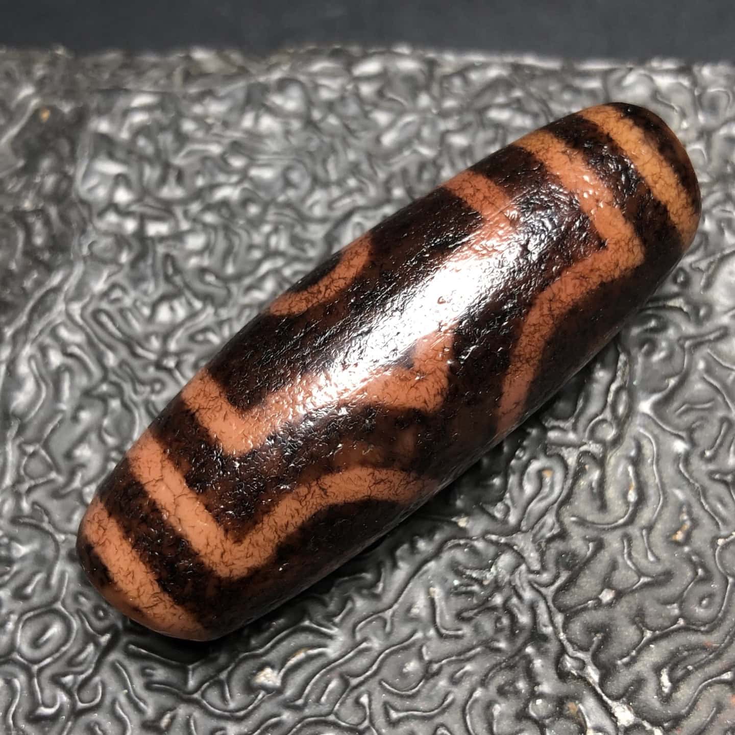 Chinese Natural Agate DZI Beads
