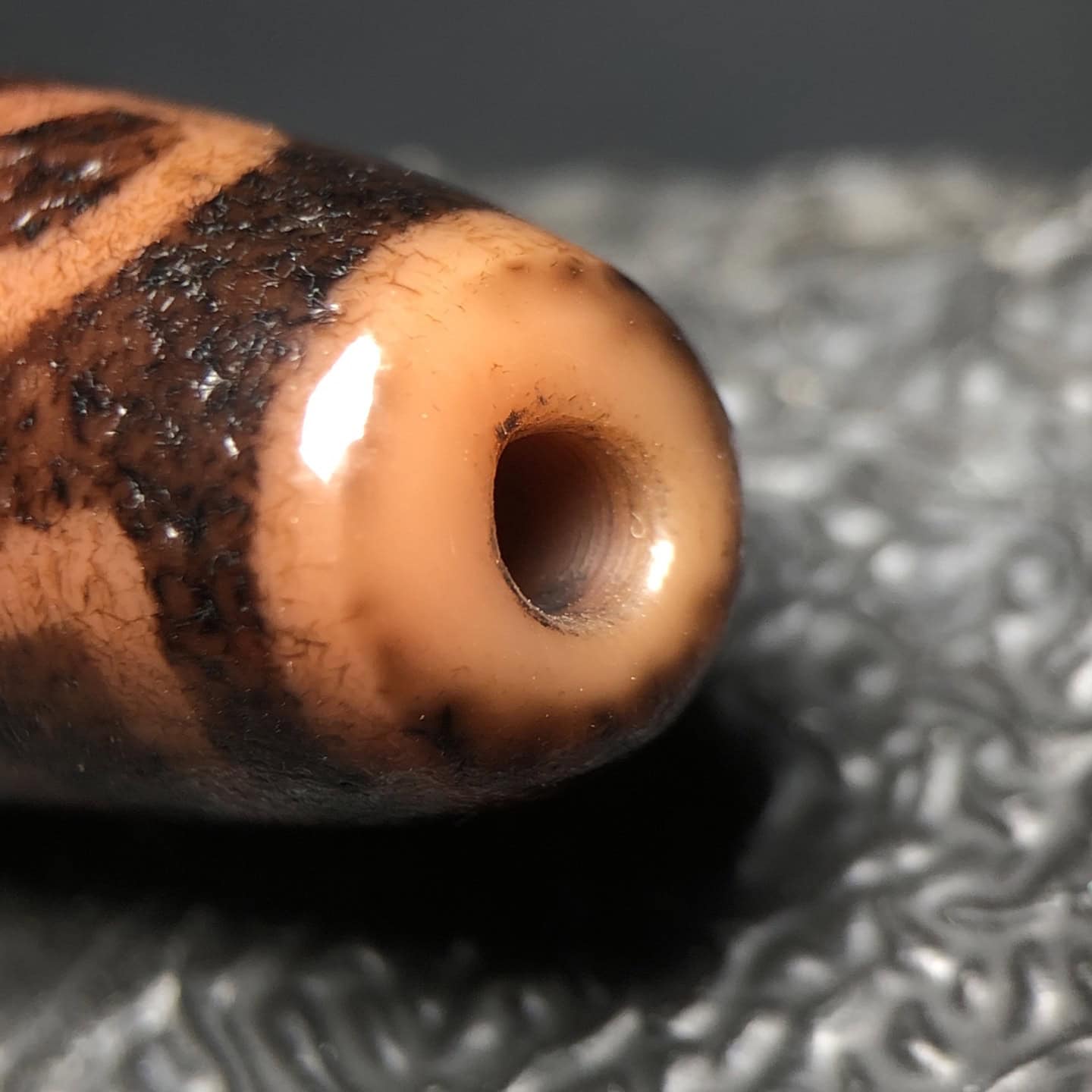 Chinese Natural Agate DZI Beads