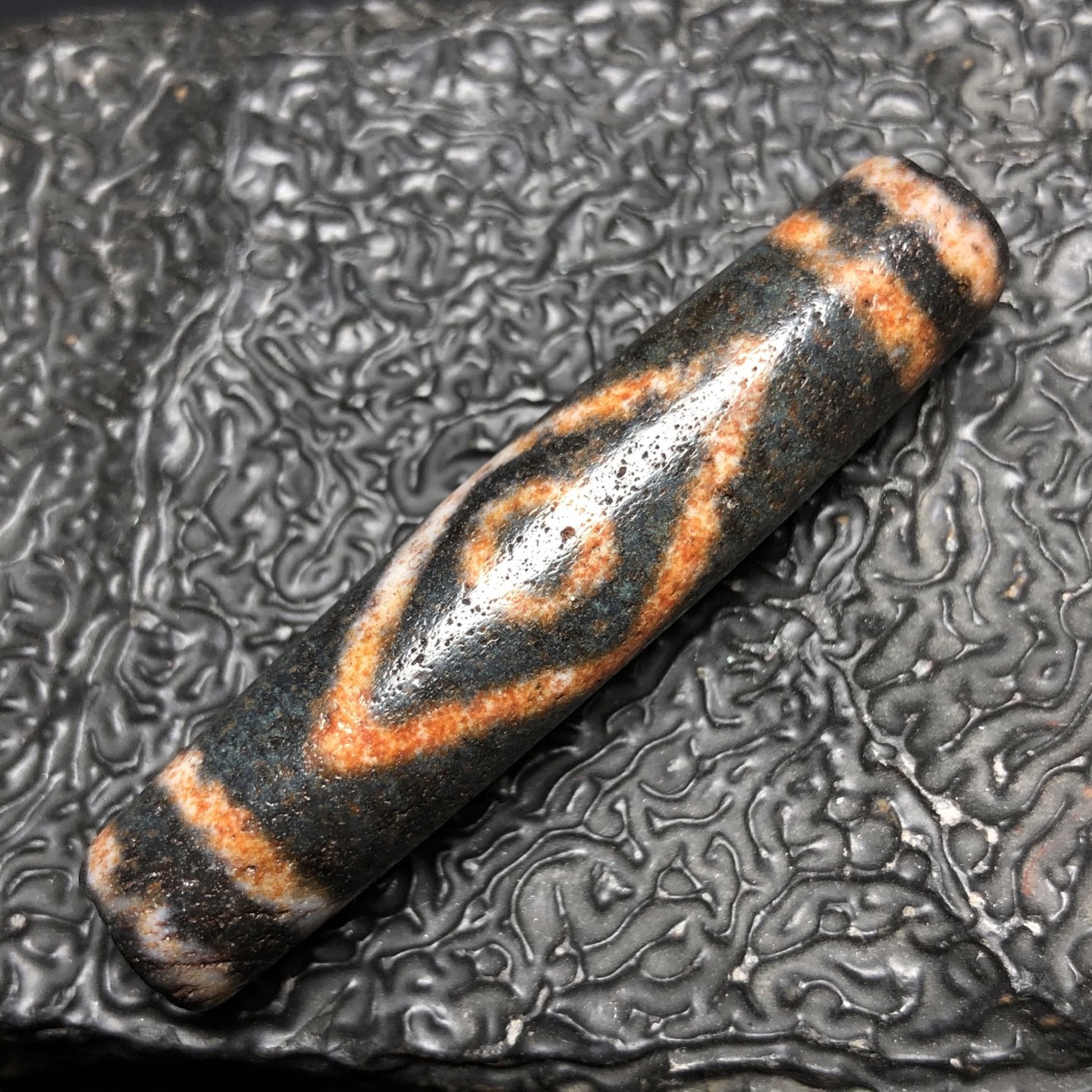 Chinese Natural Agate DZI Beads