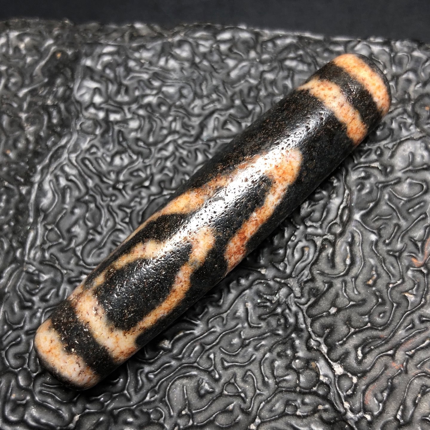 Chinese Natural Agate DZI Beads