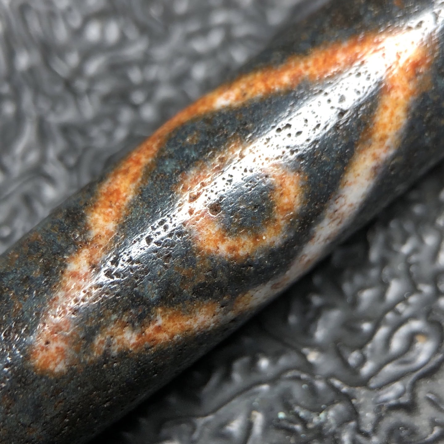 Chinese Natural Agate DZI Beads