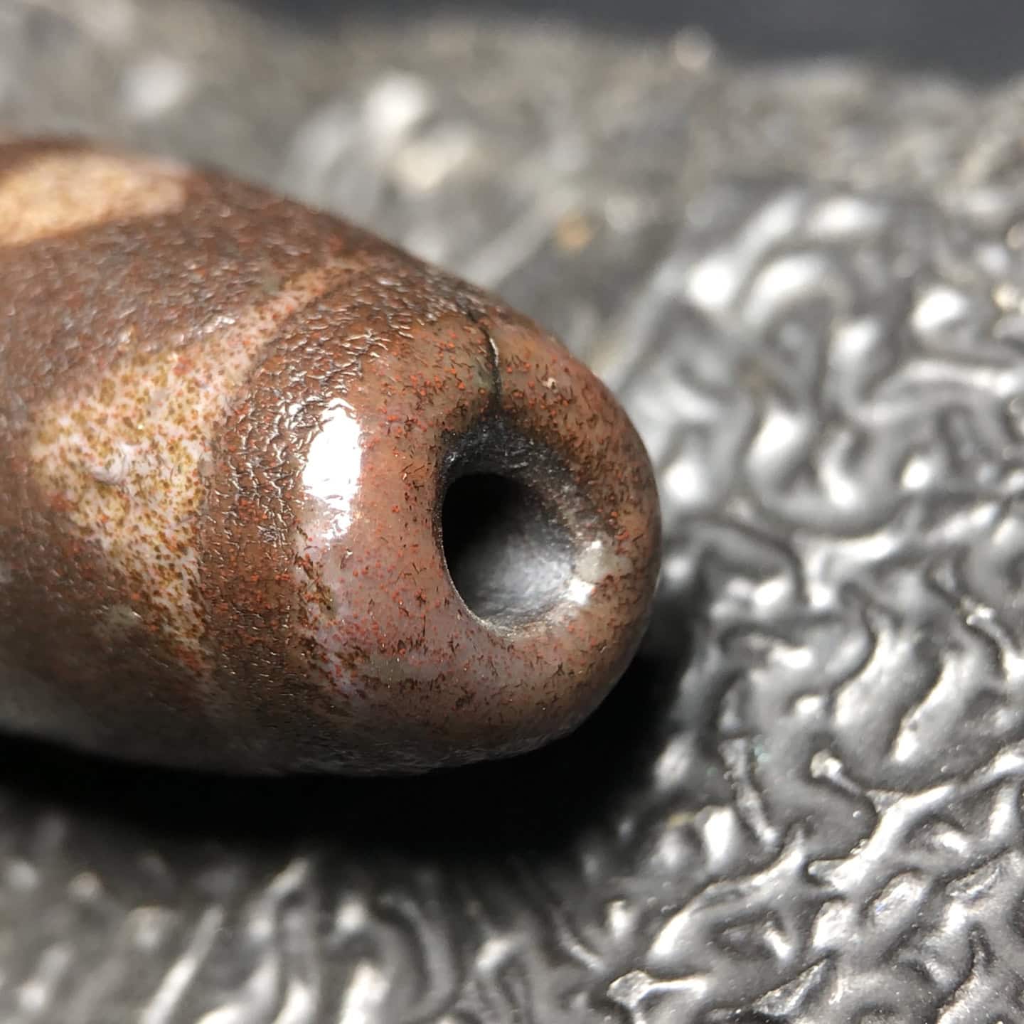 Chinese Natural Agate DZI Beads