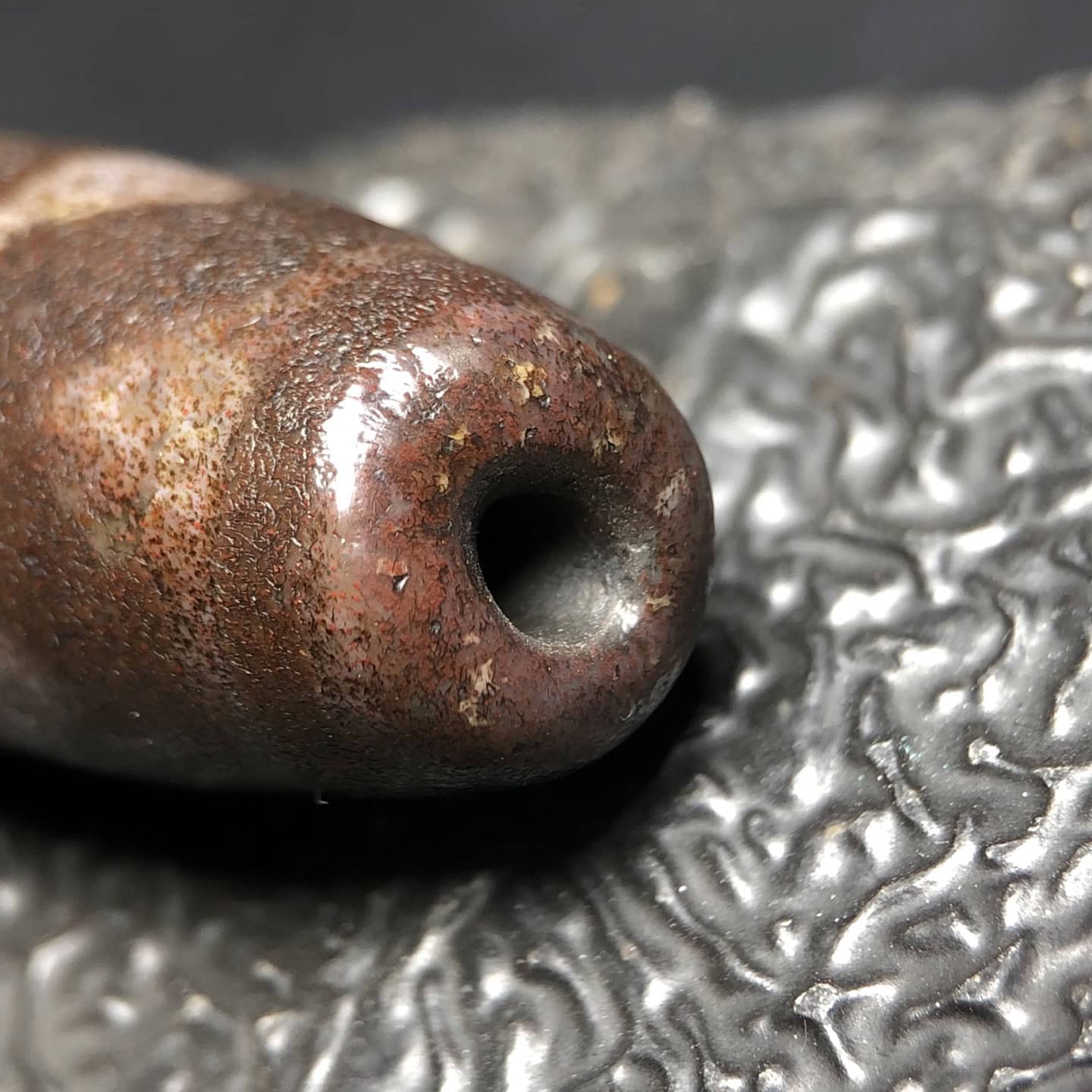 Chinese Natural Agate DZI Beads