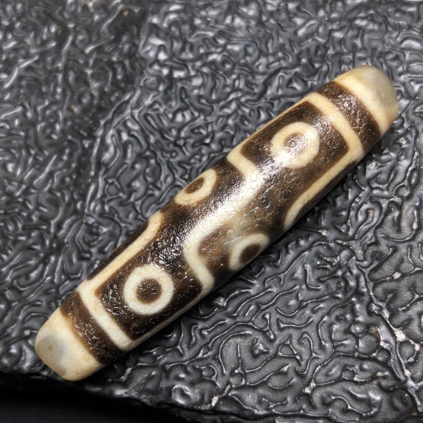 Chinese Natural Agate DZI Beads