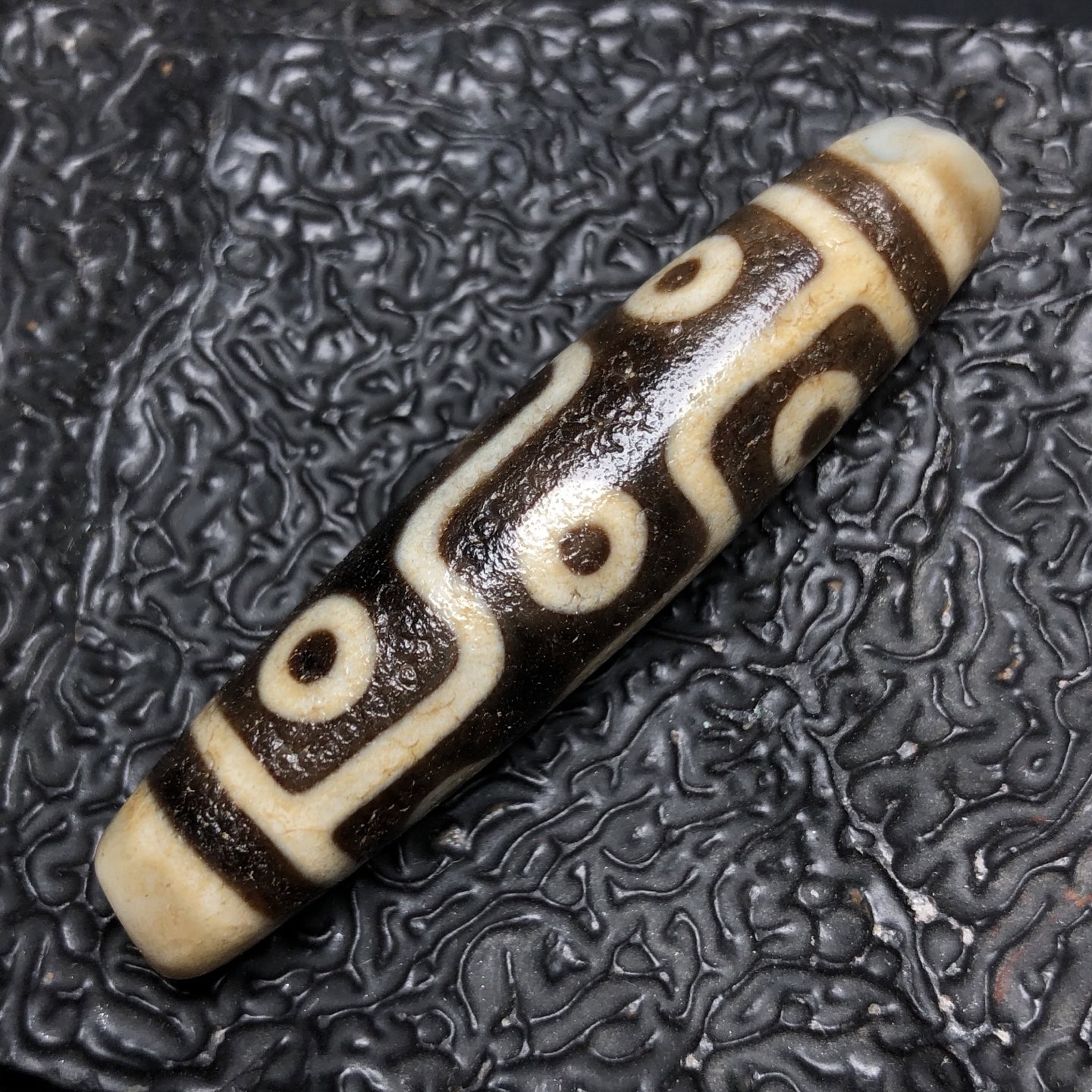 Chinese Natural Agate DZI Beads