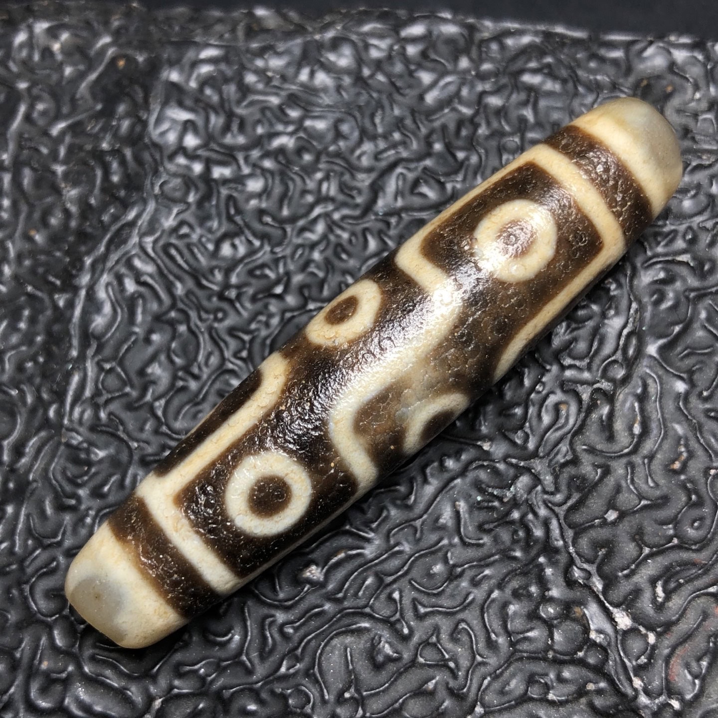 Chinese Natural Agate DZI Beads