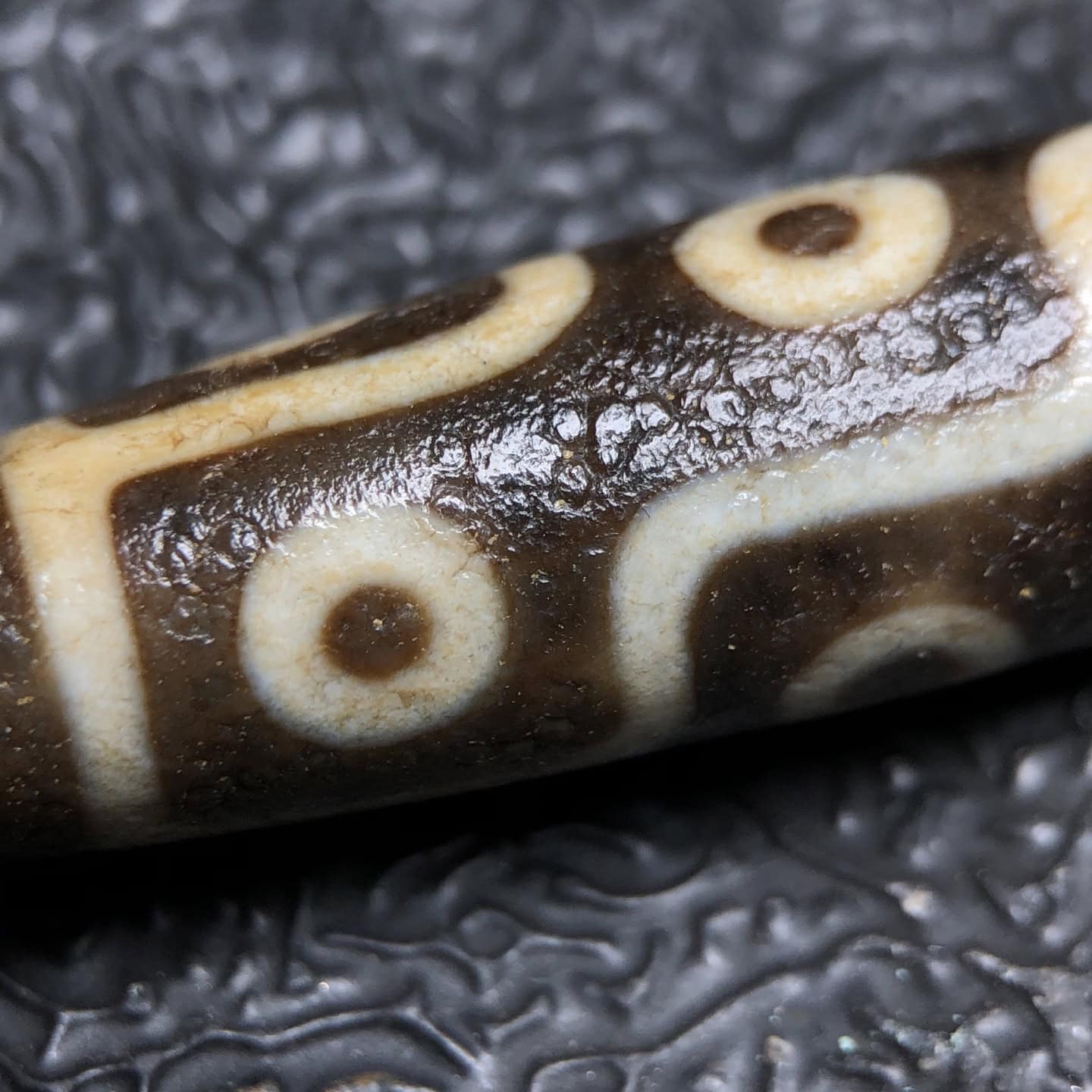 Chinese Natural Agate DZI Beads