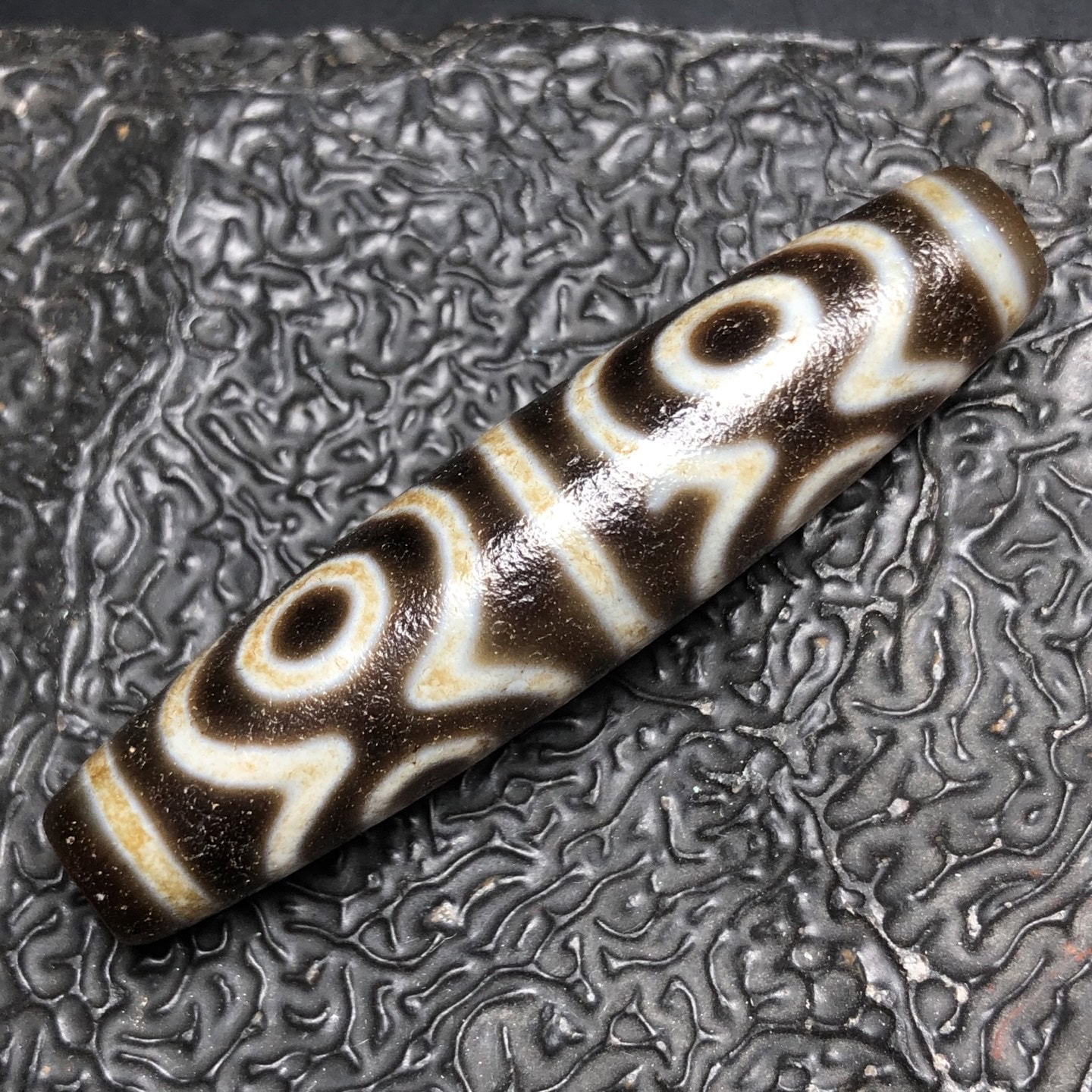 Chinese Natural Agate DZI Beads