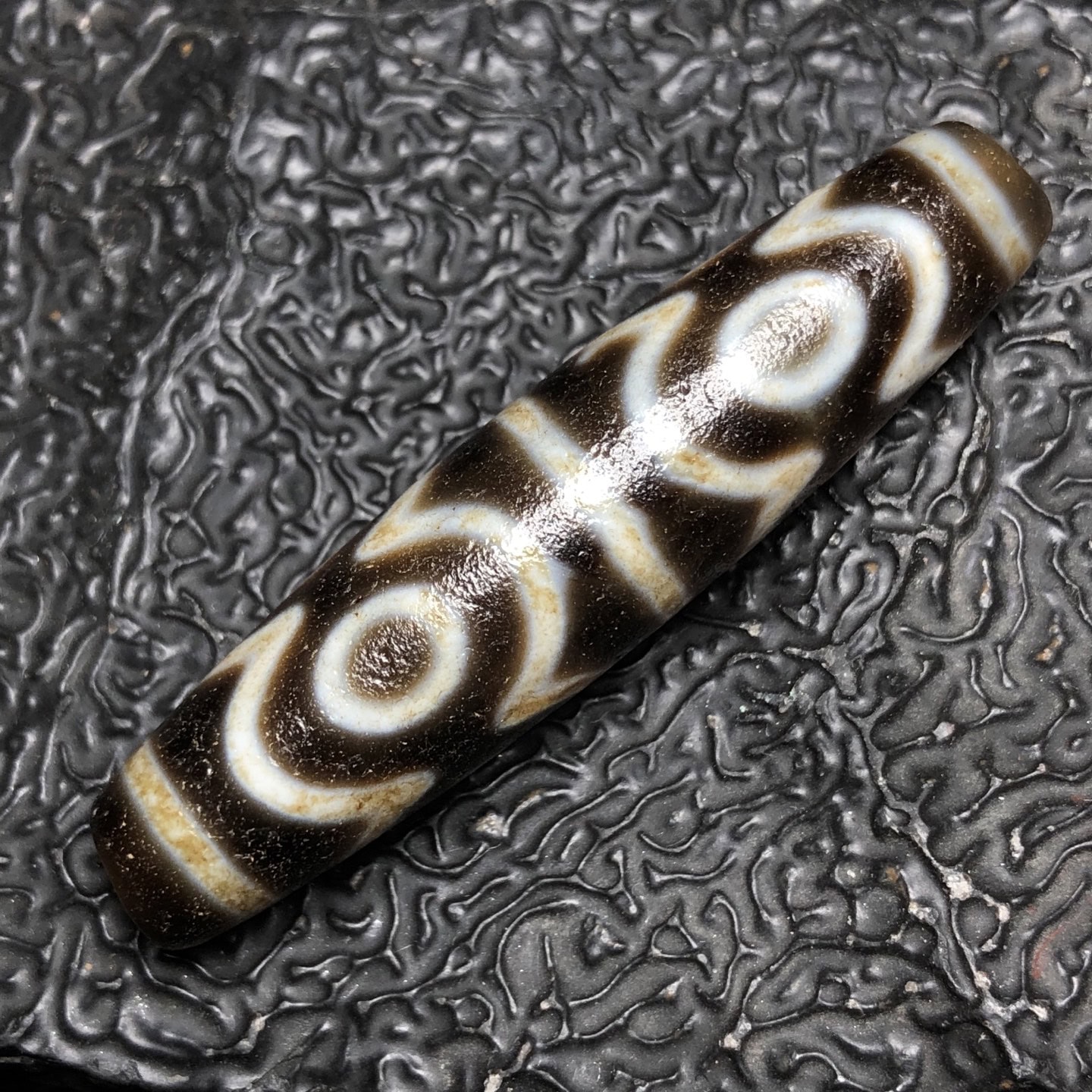 Chinese Natural Agate DZI Beads