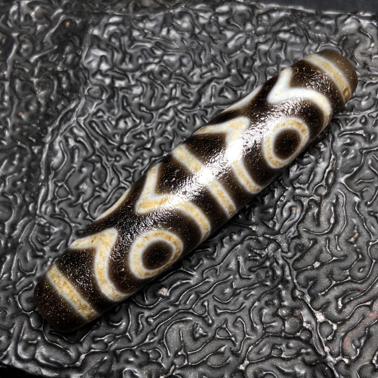 Chinese Natural Agate DZI Beads