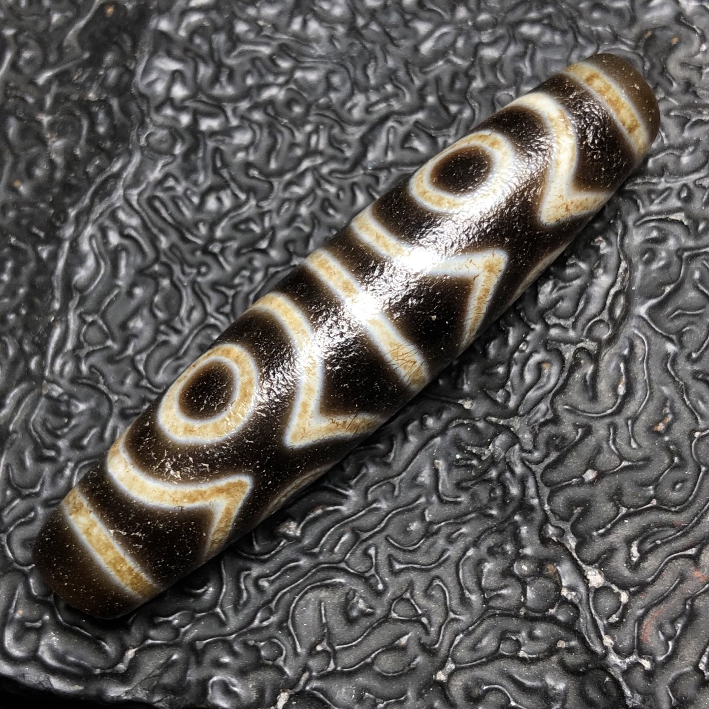 Chinese Natural Agate DZI Beads
