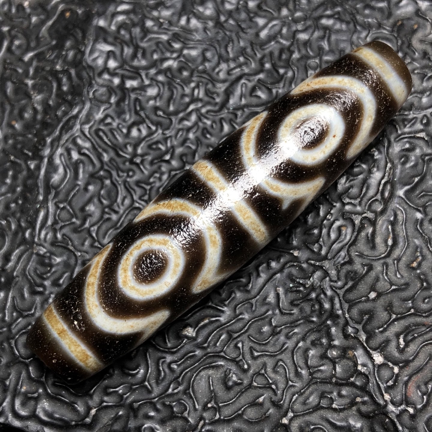 Chinese Natural Agate DZI Beads