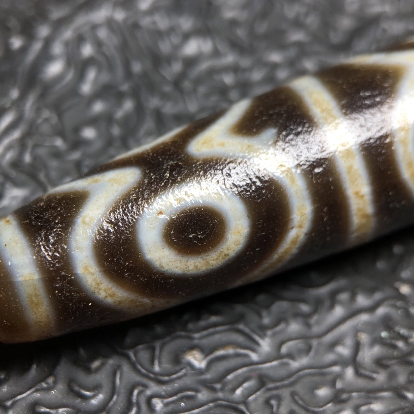 Chinese Natural Agate DZI Beads