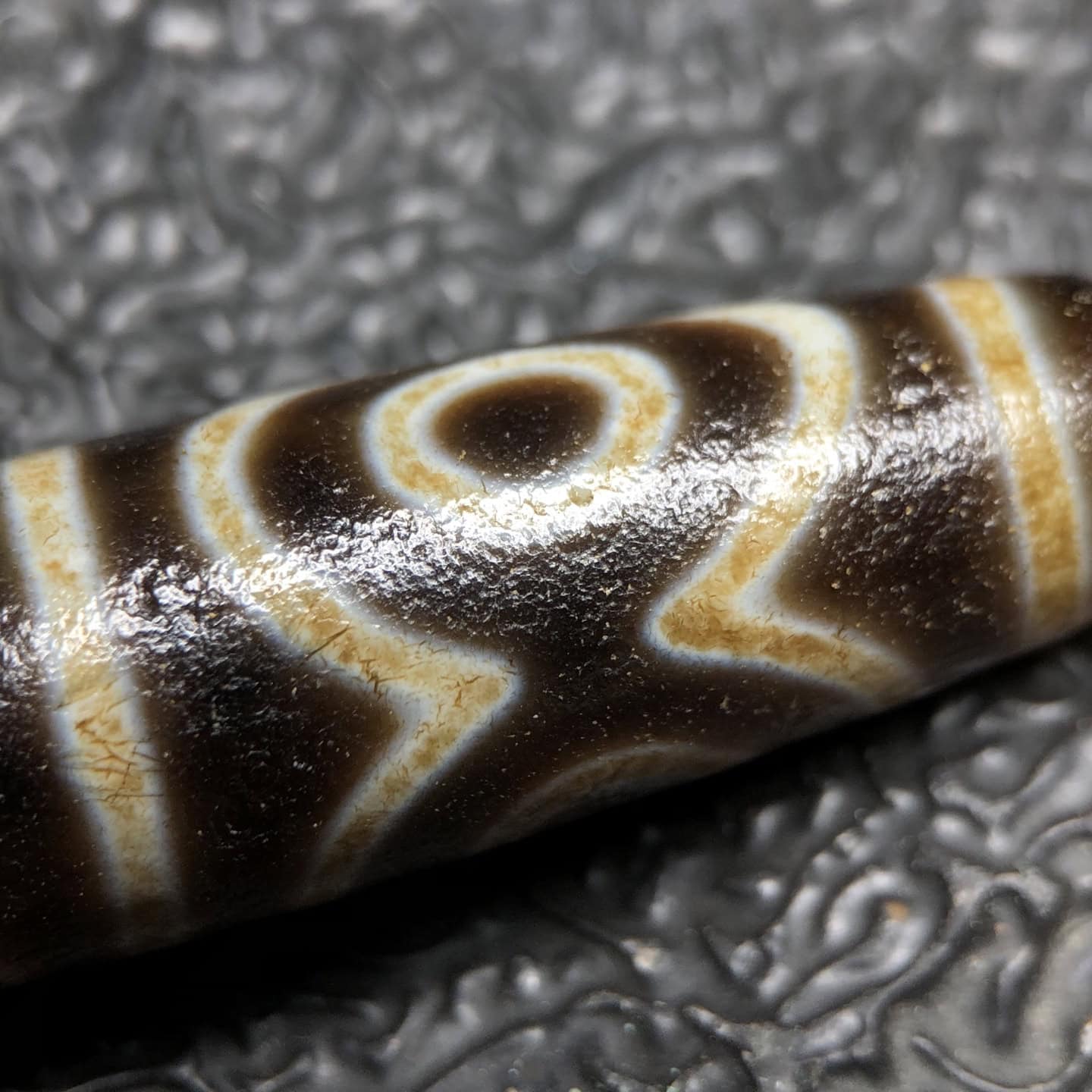 Chinese Natural Agate DZI Beads