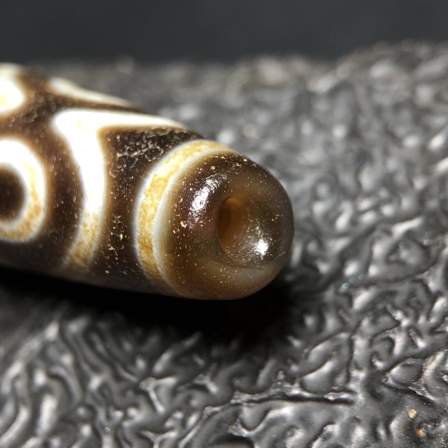 Chinese Natural Agate DZI Beads