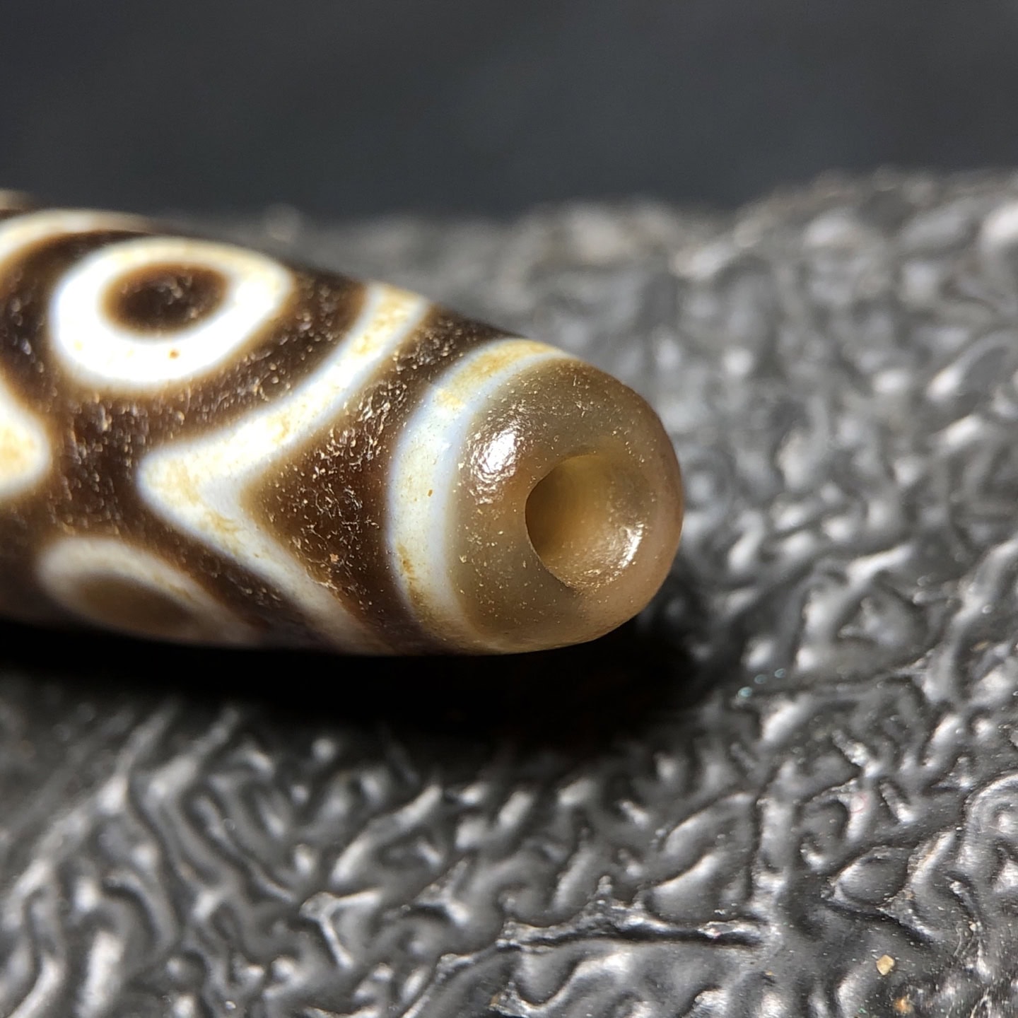 Chinese Natural Agate DZI Beads