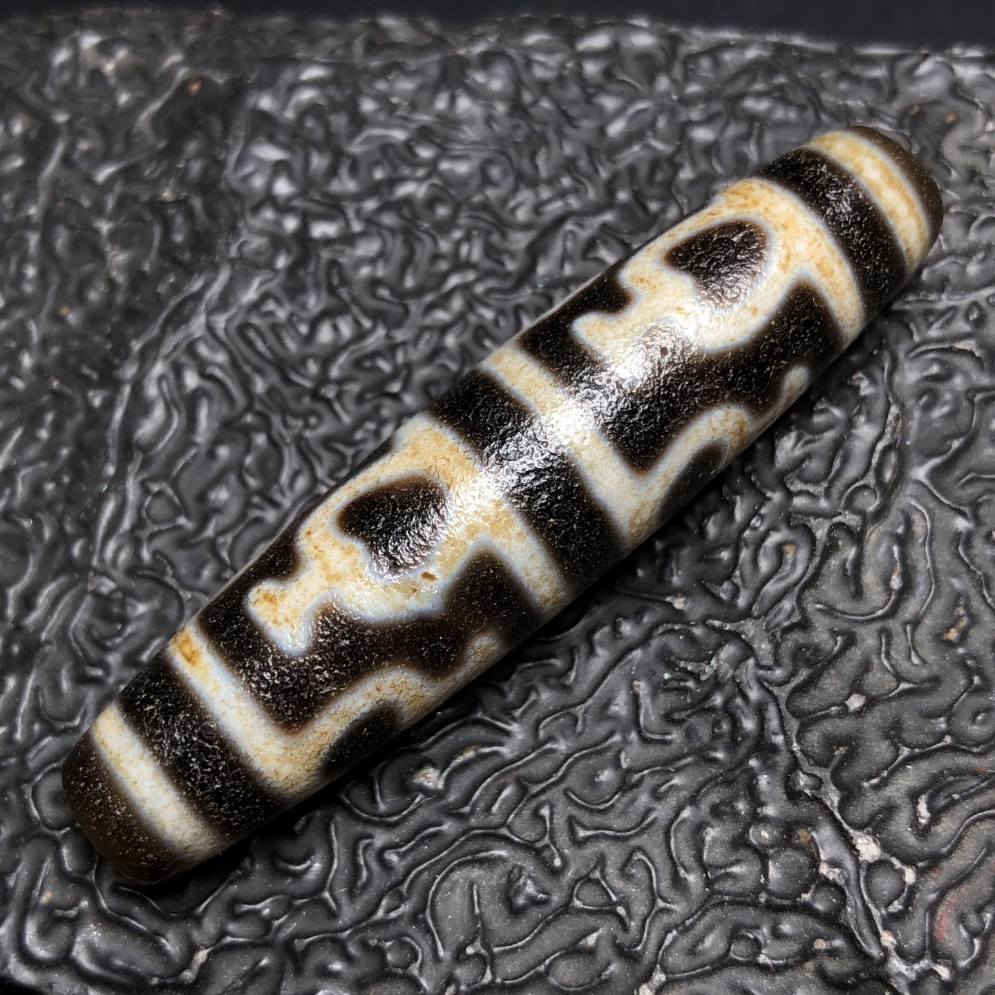 Chinese Natural Agate DZI Beads