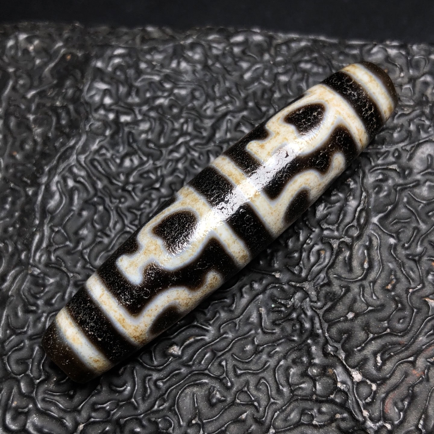 Chinese Natural Agate DZI Beads