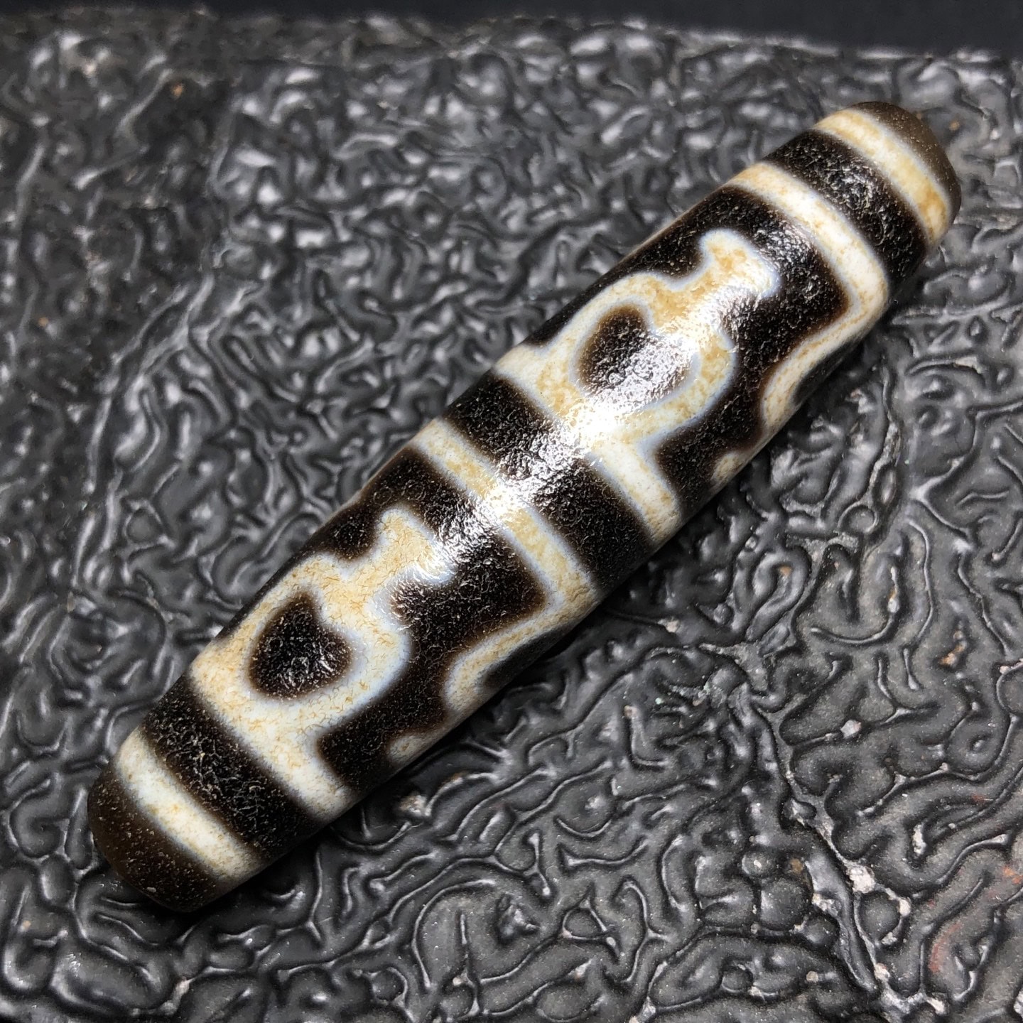 Chinese Natural Agate DZI Beads