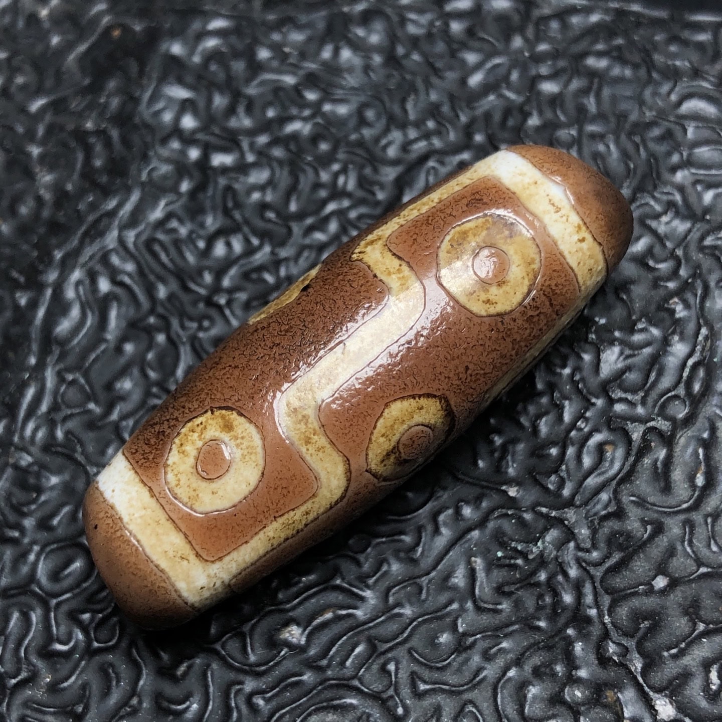 Chinese Natural Agate DZI Beads