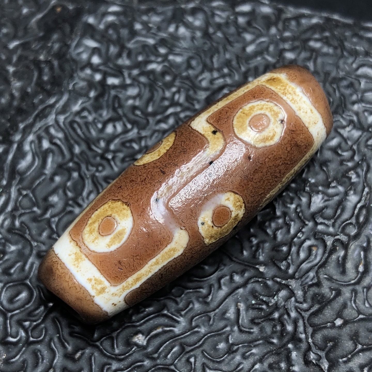 Chinese Natural Agate DZI Beads